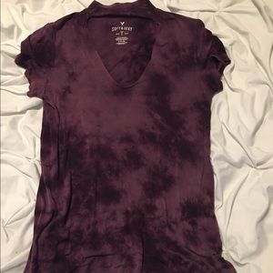 Fuschia choker shirt